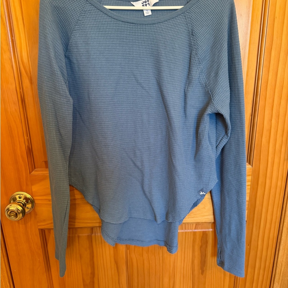JoyLab Dusty Blue Henley Top